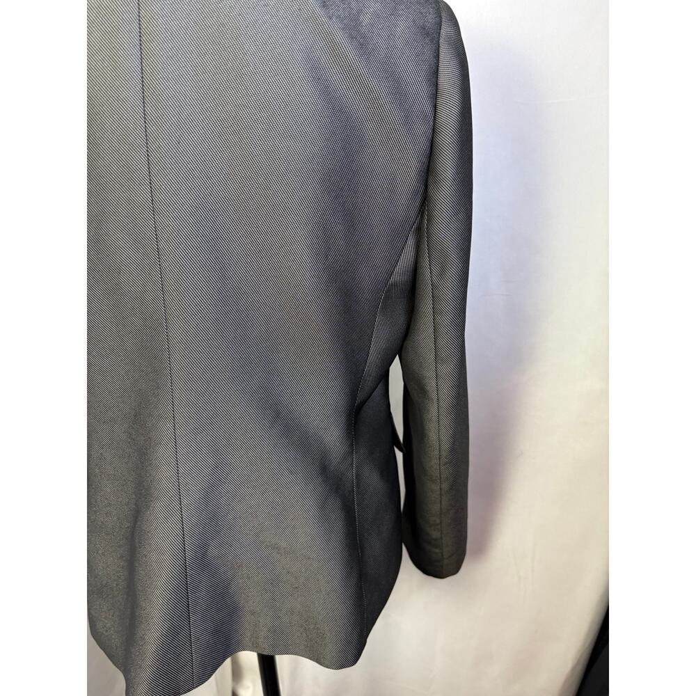 Kasper Women’s Size 12 Charcoal Gray Tailored Blazer Career Jacket - Picture 7 of 14